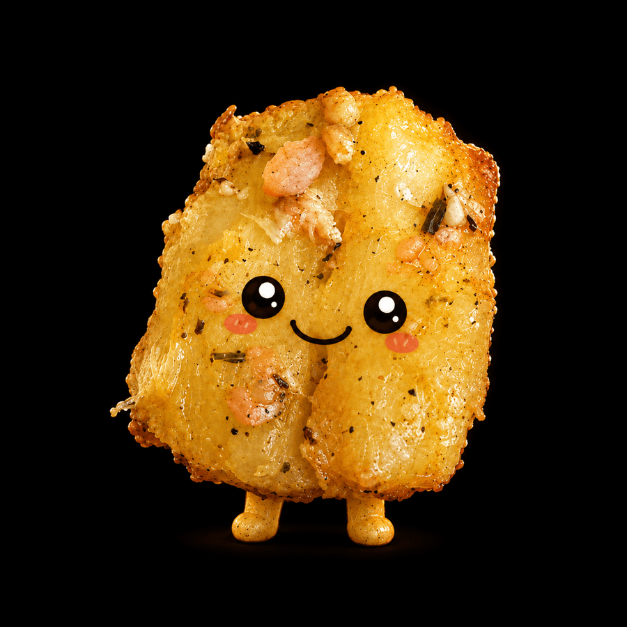 Yuca's profile image, a smiling golden character against a black background